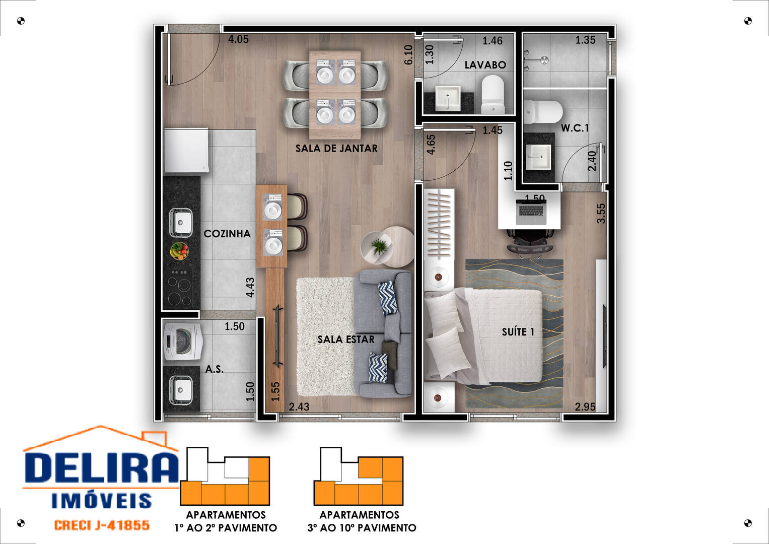 Apartamento, 2 quartos, 466966 m² - Foto 3